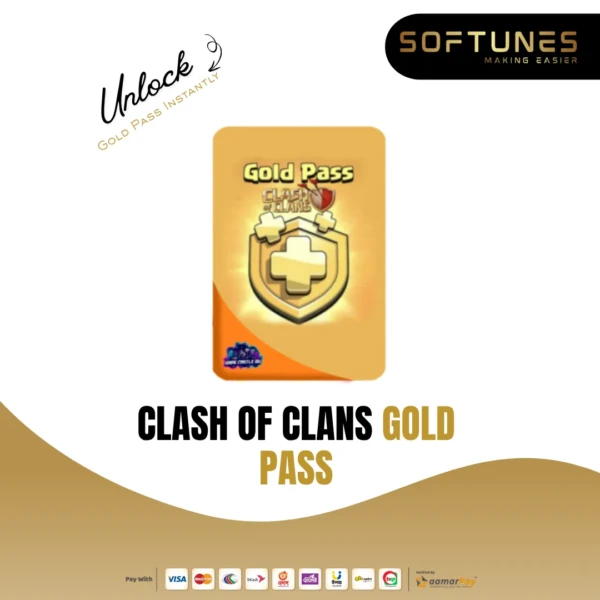Clash of Clans Gold Pass top-up in Bangladesh with instant season boost and rewards unlock.