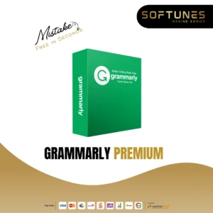 Grammarly Premium for Bangladesh users offering advanced grammar checking, writing enhancement, and premium editing tools through Softunes