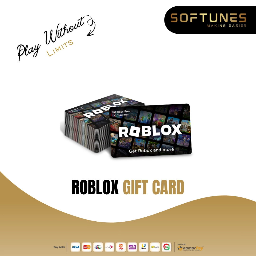 Buy Roblox Gift Card in Bangladesh Instant Robux Redeem Code for Roblox Top-Up