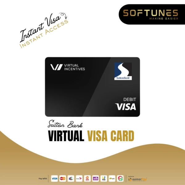 Sutton Bank Virtual Visa Card for Bangladesh users offering secure global payment access through Softunes digital service