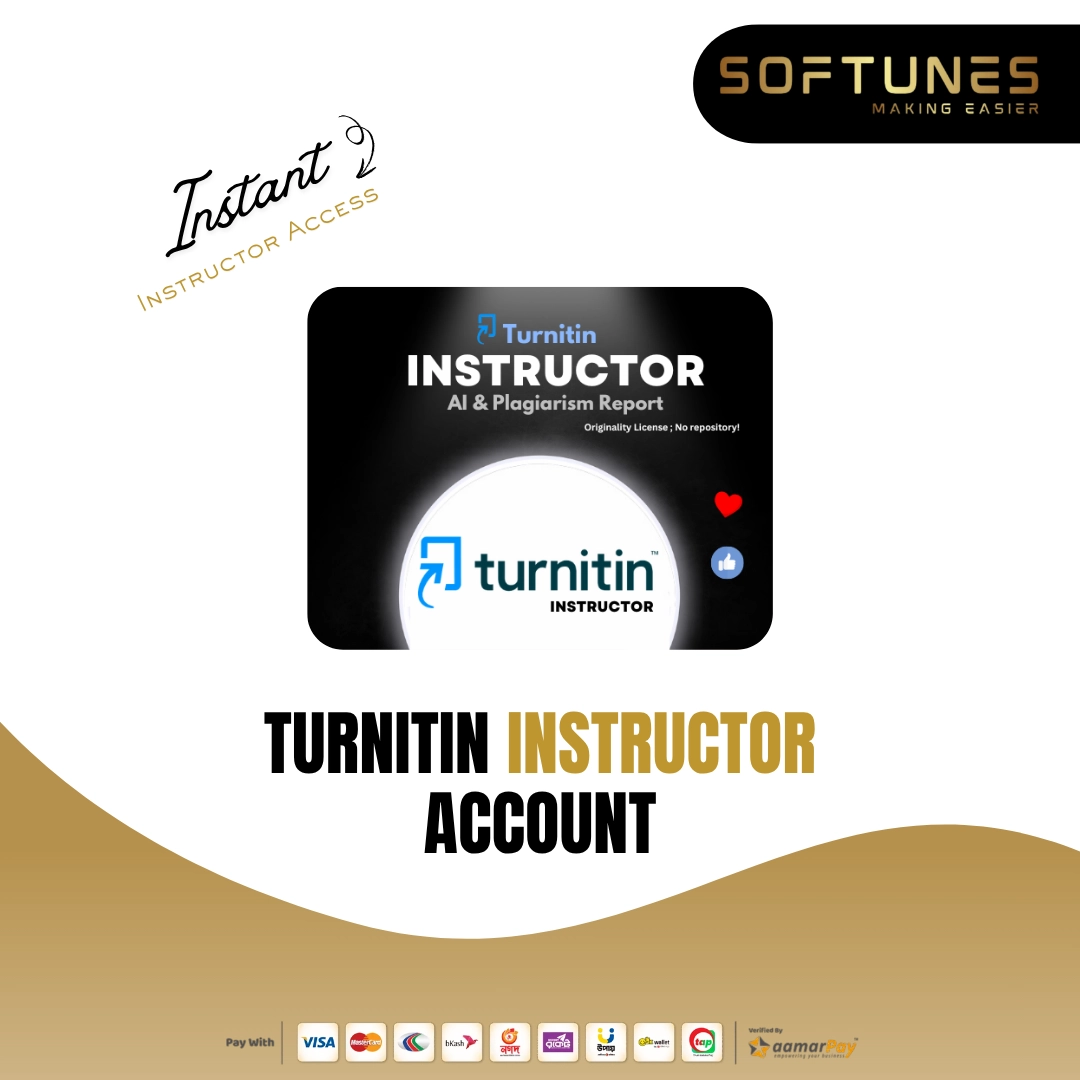 Turnitin instructor account access for plagiarism checking and advanced academic review tools in Bangladesh.